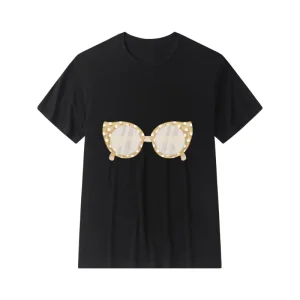 Men's Crew Neck Short Sleeve T-Shirt - Sunglasses