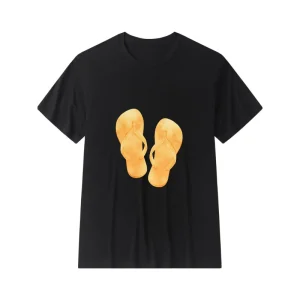Men's Crew Neck Short Sleeve T-Shirt - Slippers
