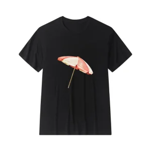 Men's Crew Neck Short Sleeve T-Shirt - Sun Umbrella